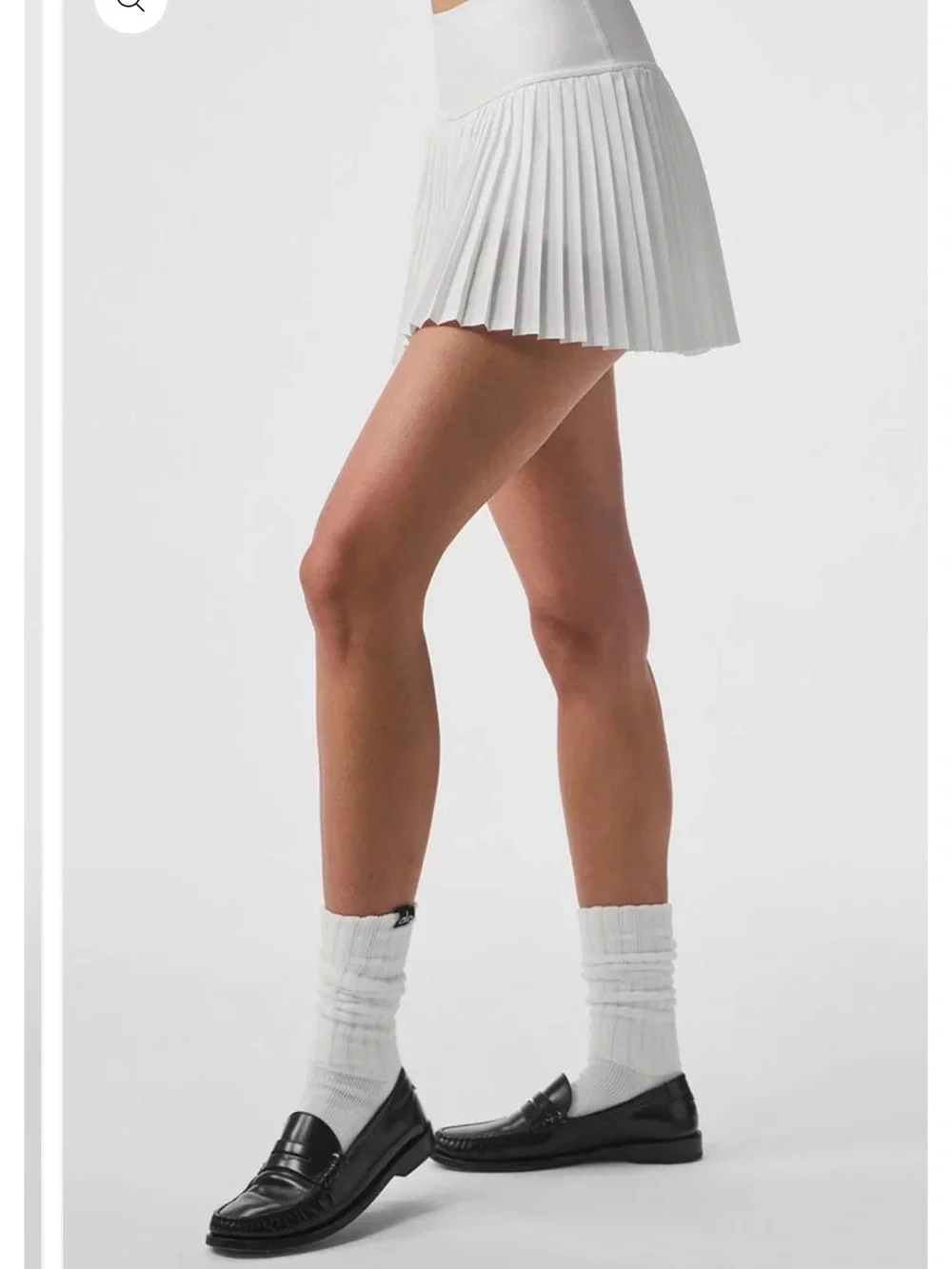 Alo GRAND SLAM TENNIS SKIRT Small White